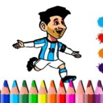 Livro para colorir BTS Messi