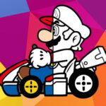 Mario Driving Livro Para Colorir